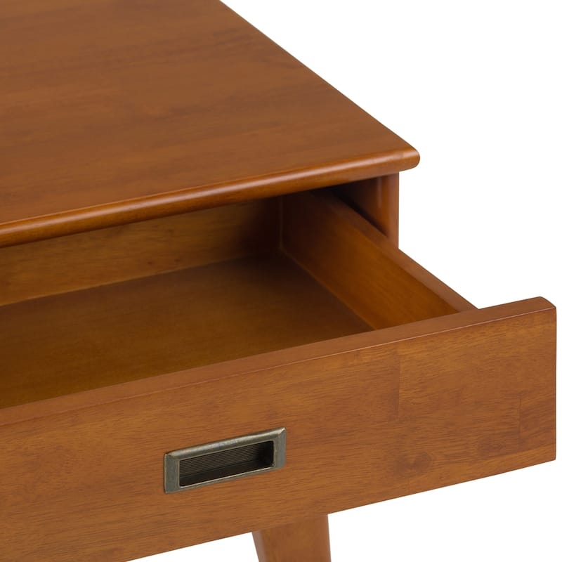 WYNDENHALL Tierney SOLID HARDWOOD 22 inch Wide Rectangle Mid Century Modern End Table - 22 W x 20 D x 22 H