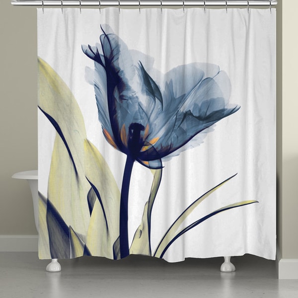 Laural Home X-Ray Tulip 71 x 72-inch Shower Curtain