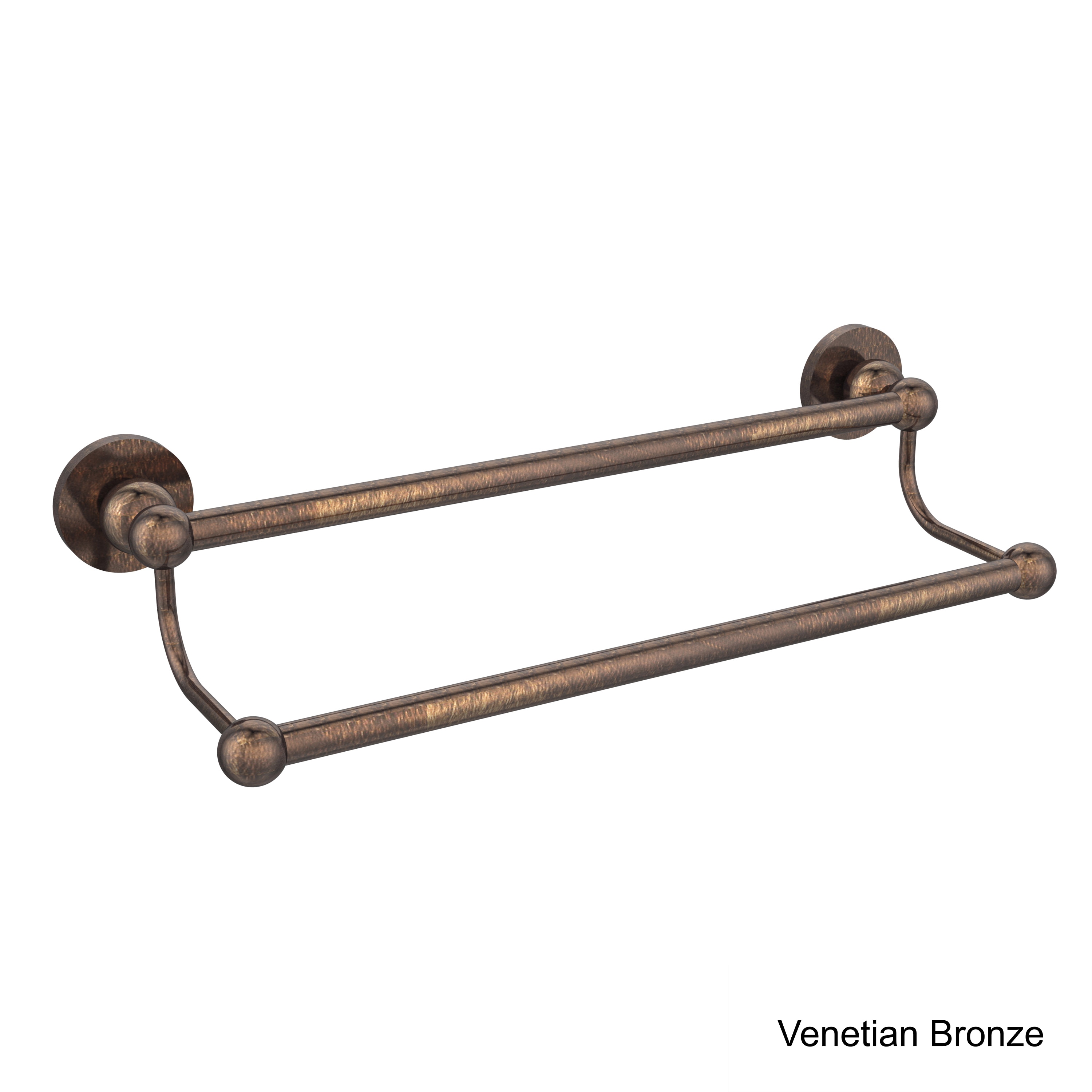 Polished Chrome Allied Brass BL-72/24-PC Bolero Collection 24 Inch Double Towel Bar 