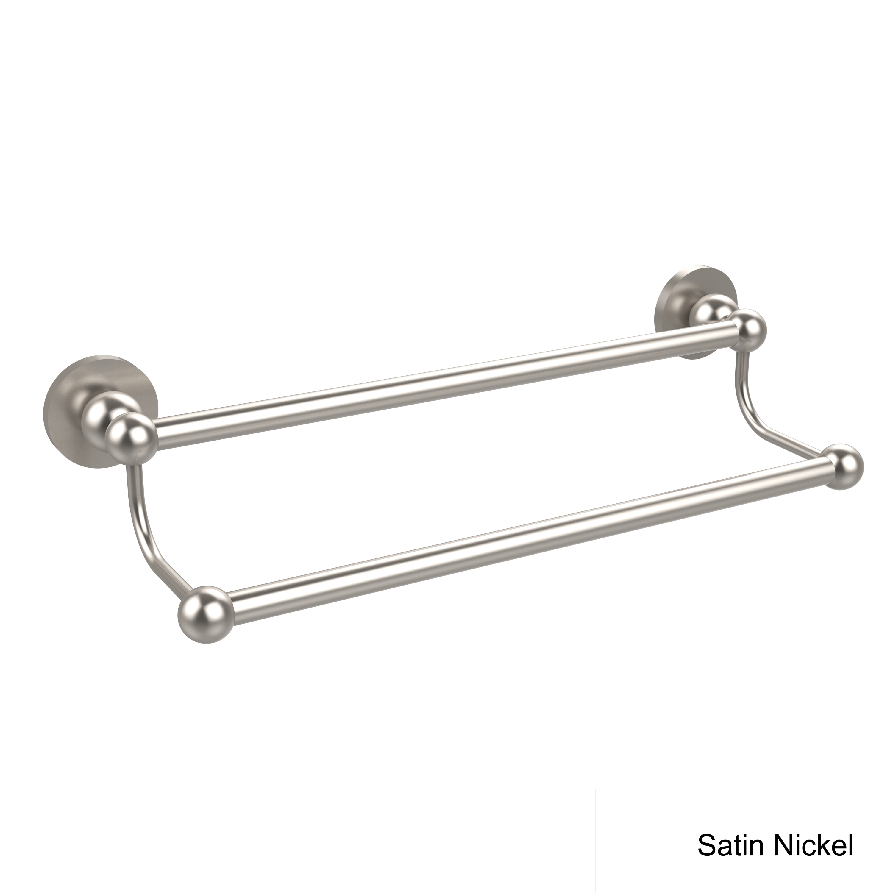 Polished Chrome Allied Brass BL-72/24-PC Bolero Collection 24 Inch Double Towel Bar 