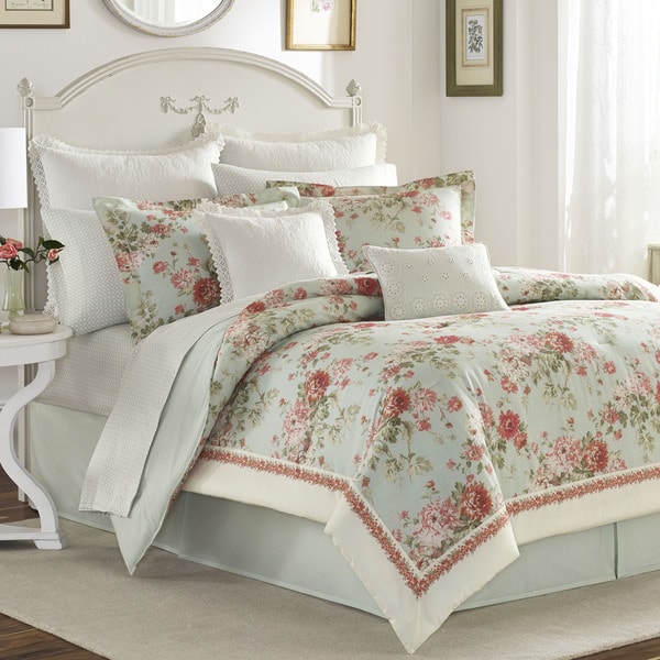 Laura Ashley Vivienne 4-piece Comforter Set - Free Shipping Today ...