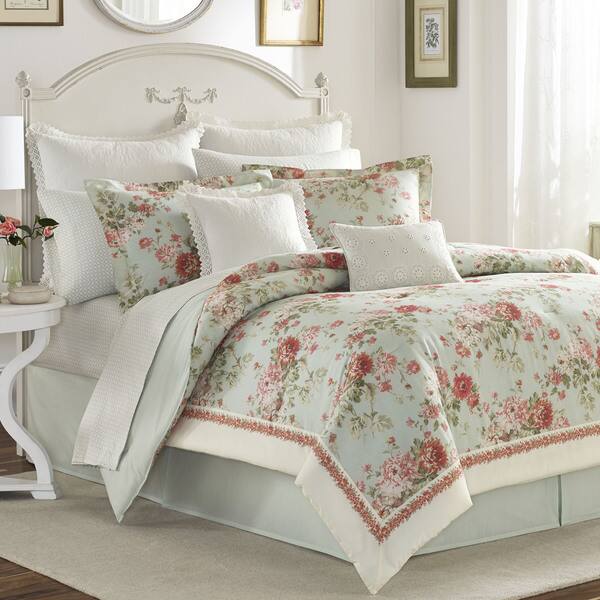 Shop Laura Ashley Vivienne 4 Piece Comforter Set Free Shipping