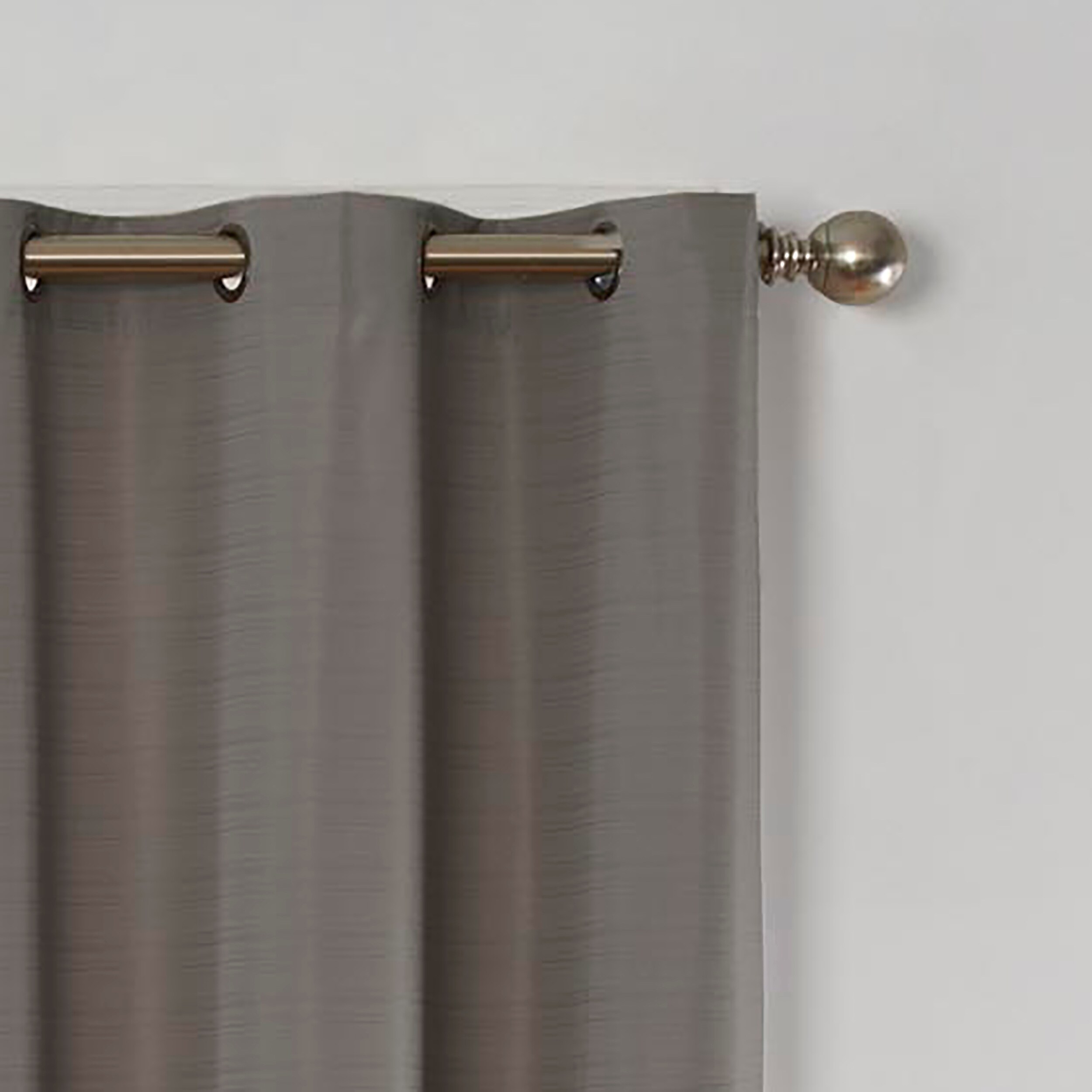 63 Inch Eclipse Nikki Grommet Blackout Curtain Panel Mushroom Agir