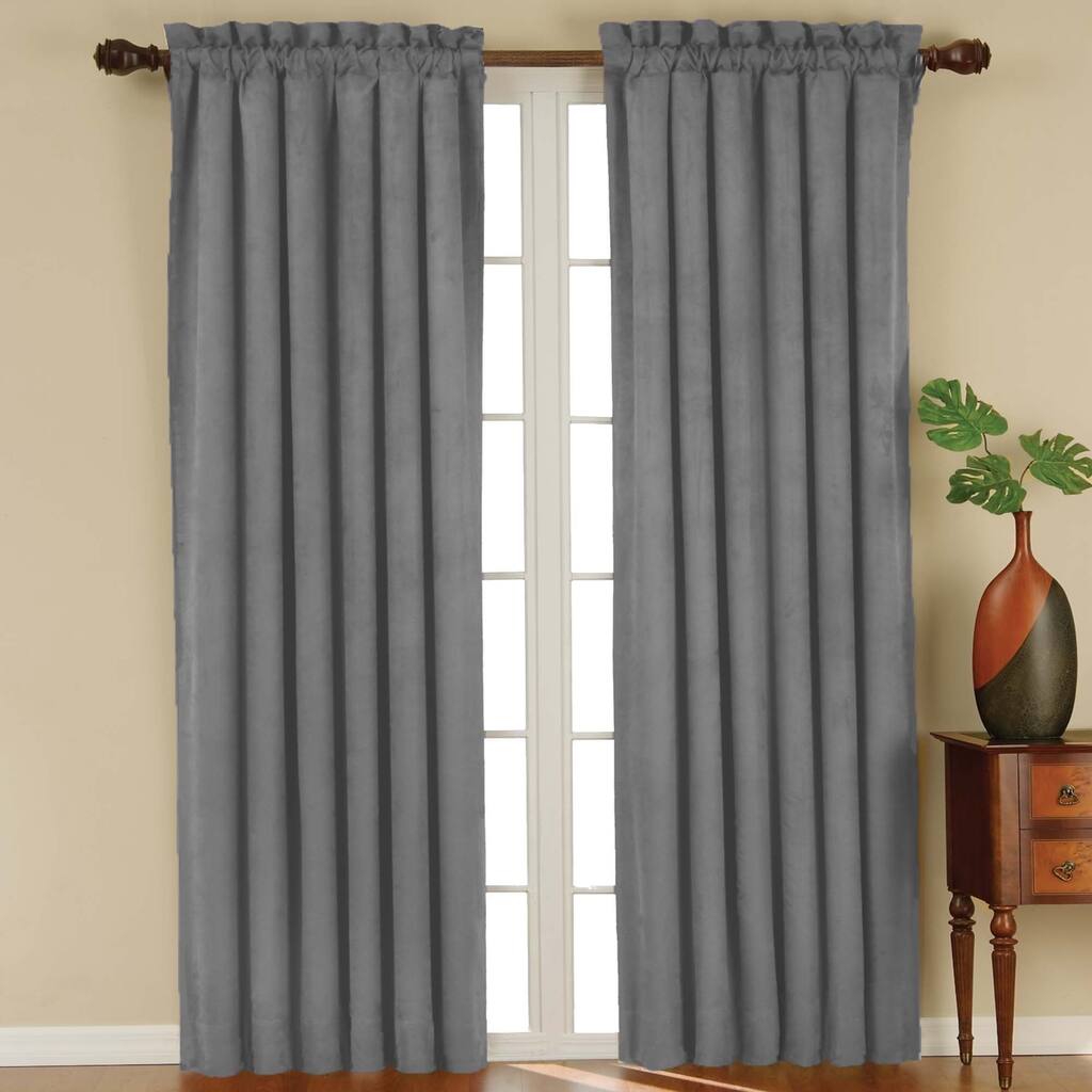 Eclipse Suede Blackout Window Curtain Panel