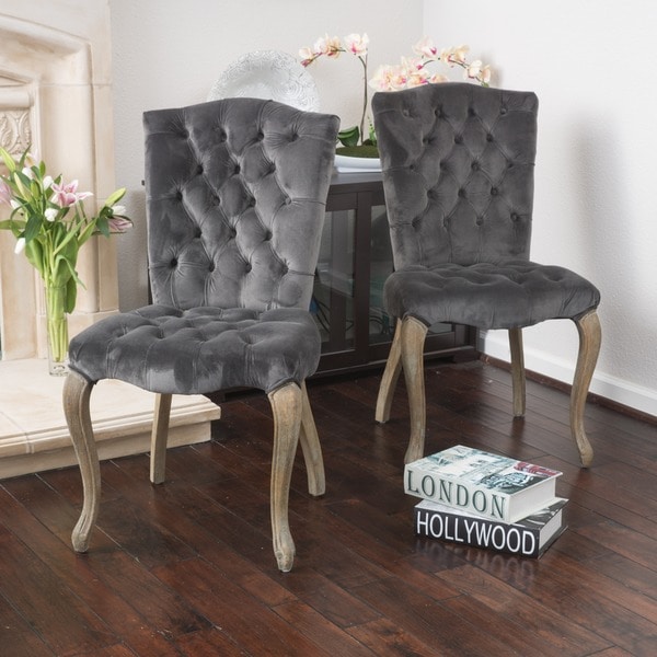 Moira Velvet Dining Chair Set Of 2 By Christopher Knight Home Moira Velvet Dining Chair Set Of 2 By Christopher Knight Home