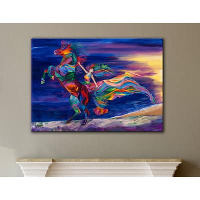 ArtWall Linzi Lynn's Night Ride, Gallery Wrapped Canvas