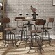 Berwick Iron Industrial Adjustable Counter Height High Back Stools (Set of 2) by iNSPIRE Q Classic - Thumbnail 1