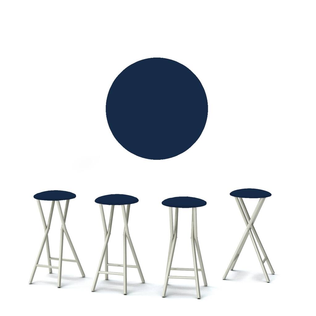 Best of Times Set of 4 Padded Bar Stools