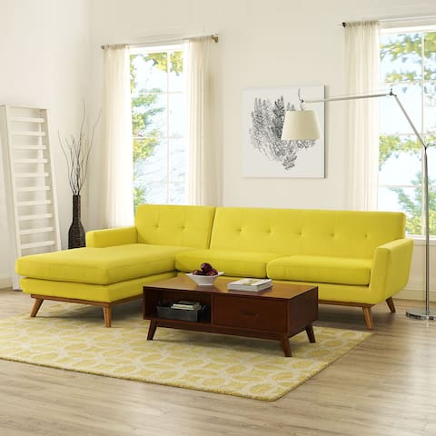 Engage Mid Century Modern Tufted Sectional