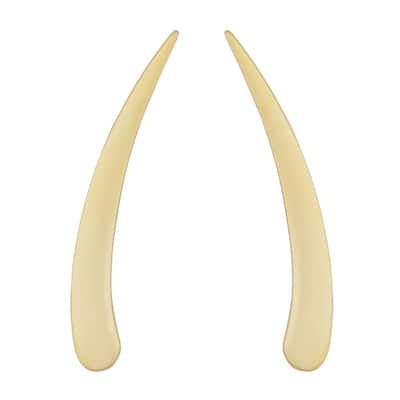 Fremada 10k Yellow Gold High Polish Tusk Climber Earrings