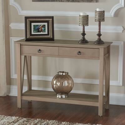 Linon Elaine Console Table - Driftwood