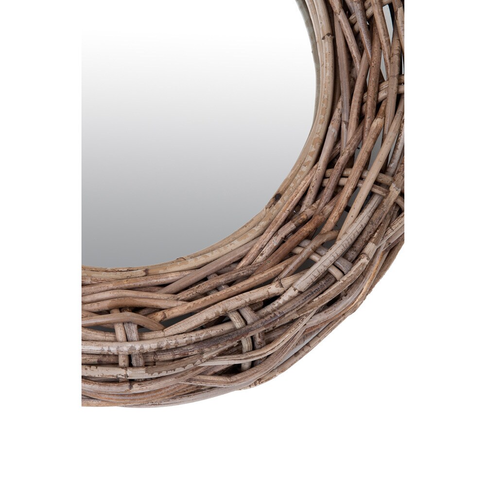 Rattan Round Mirror - Small