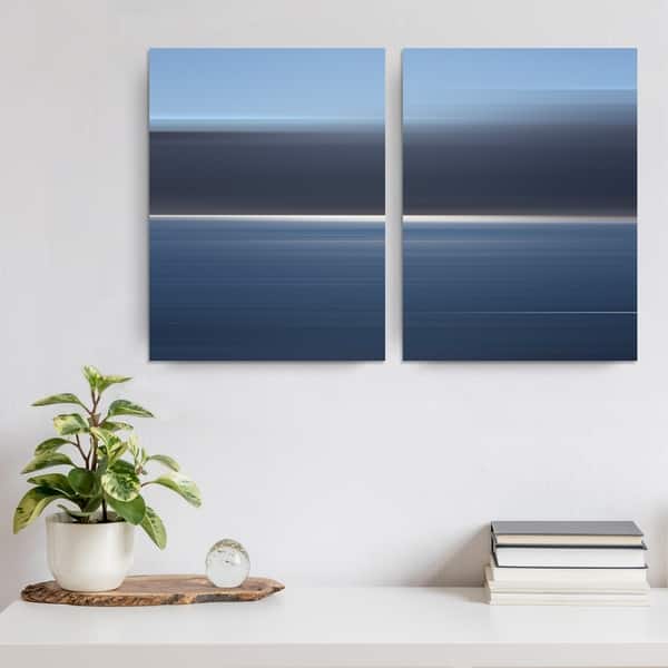 Blur Stripes XXXIII' 2-Piece Wrapped Canvas Wall Art Set - Bed Bath ...