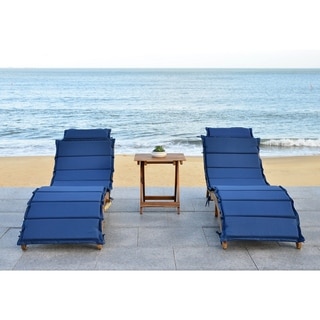 Shop Safavieh Outdoor Living Pacifica 3-piece Lounge Set ... Shop Safavieh Outdoor Living Pacifica 3-piece Lounge Set ... on Safavieh Outdoor Living Solano Sunlounger id=89391