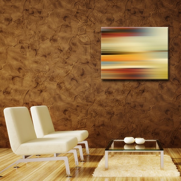 Blur Stripes L' Abstract Wrapped Canvas Wall Art Overstock 11002112