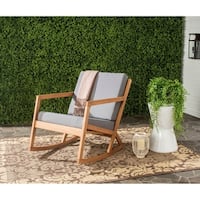 Safavieh Outdoor Living Vernon Brown/ Tan Rocking Chair