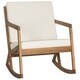 Safavieh Outdoor Living Vernon Brown/ Beige Rocking Chair - Thumbnail 4