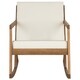 Safavieh Outdoor Living Vernon Brown/ Beige Rocking Chair - Thumbnail 5