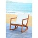 Safavieh Outdoor Living Vernon Brown/ Beige Rocking Chair - Thumbnail 1