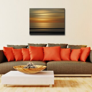 'Blur Stripes XXIII' Abstract Wrapped Canvas Wall Art
