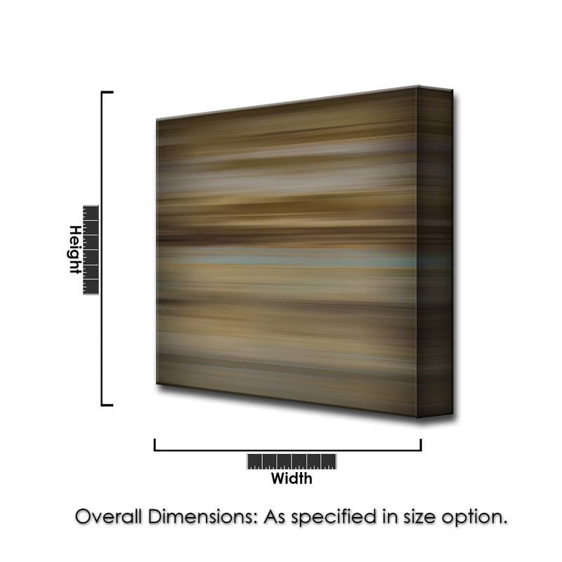 Blur Stripes XLIX' Abstract Wrapped Canvas Wall Art