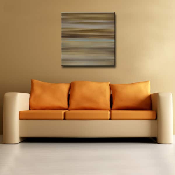 Blur Stripes XLIX' Abstract Wrapped Canvas Wall Art Overstock 11002133
