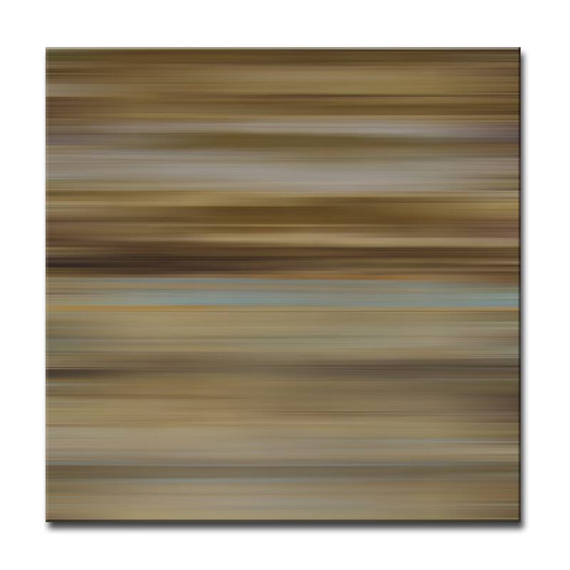 Blur Stripes XLIX' Abstract Wrapped Canvas Wall Art