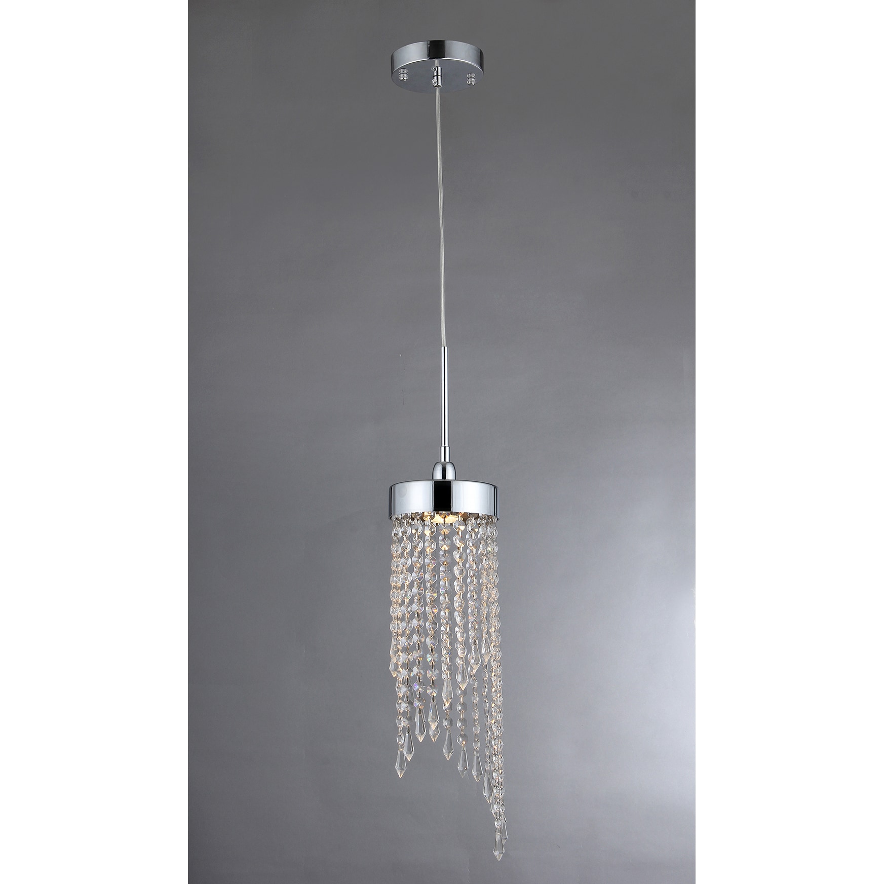 Warehouse of Tiffany Grace 1-light Chrome 6-inch Crystal Chandelier