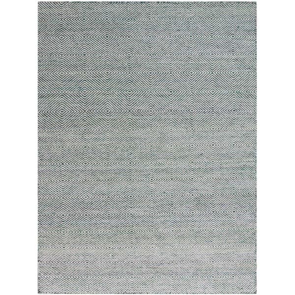 Hand Woven Brisbane Modern Green Wool Rug 4 X 6 On Hand Woven Brisbane Modern Green Wool Rug
