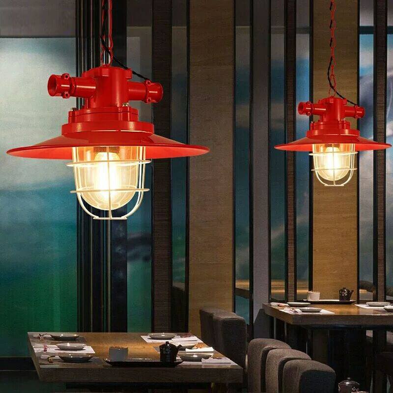 Mystika 1-light Red 12-inch Edison Chandelier with Bulb