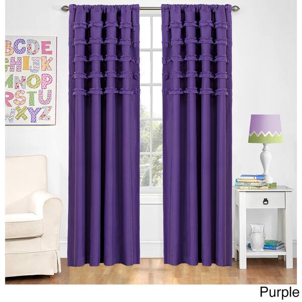 Shop Eclipse Kids Ruffle Batiste Blackout Curtain Panel On Sale