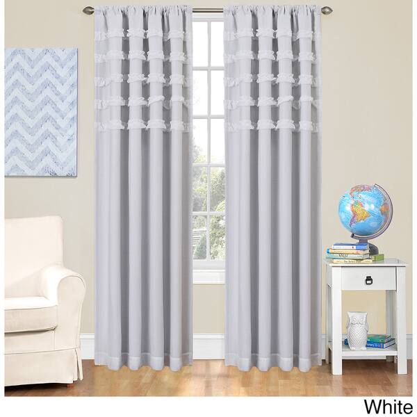 Shop Eclipse Kids Ruffle Batiste Blackout Curtain Panel On Sale