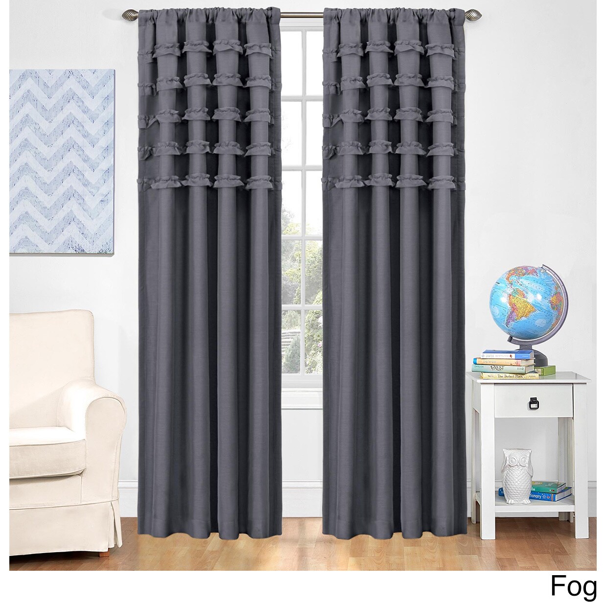 Shop Eclipse Kids Ruffle Batiste Blackout Curtain Panel On Sale