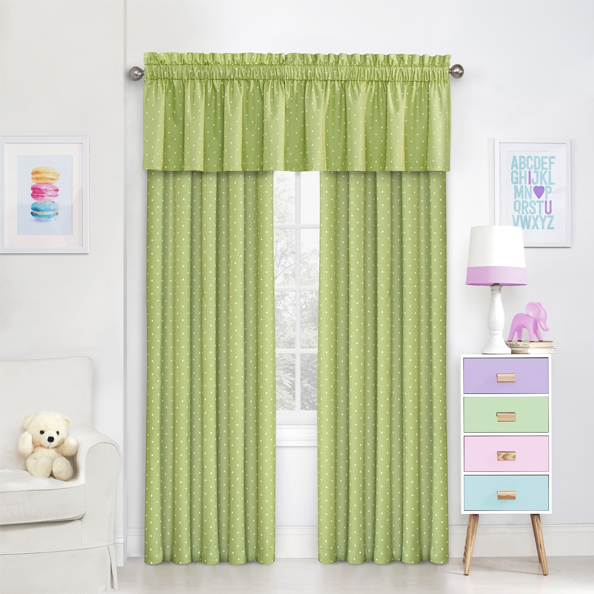 Grey Eclipse Kids 15939042X084GRE Peanut Pals 42-Inch by 84-Inch Single Window Curtain Panel