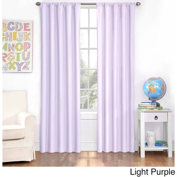 Shop Eclipse Kids Microfiber Blackout Single Curtain Panel On