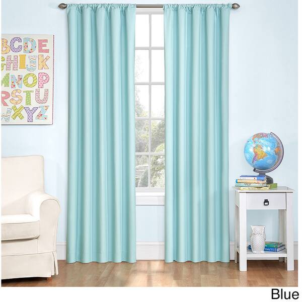 Shop Eclipse Kids Microfiber Blackout Single Curtain Panel On