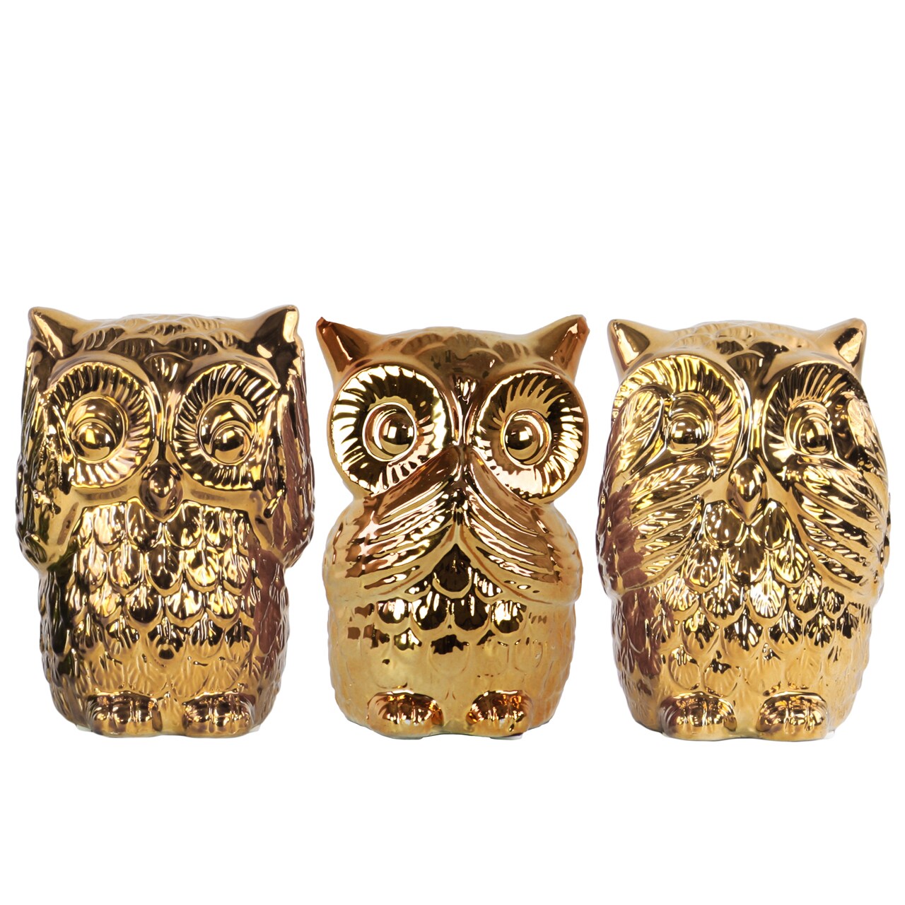 Owls - See, Hear, Speak No Evil  Decorative Cast Iron Wall Hook