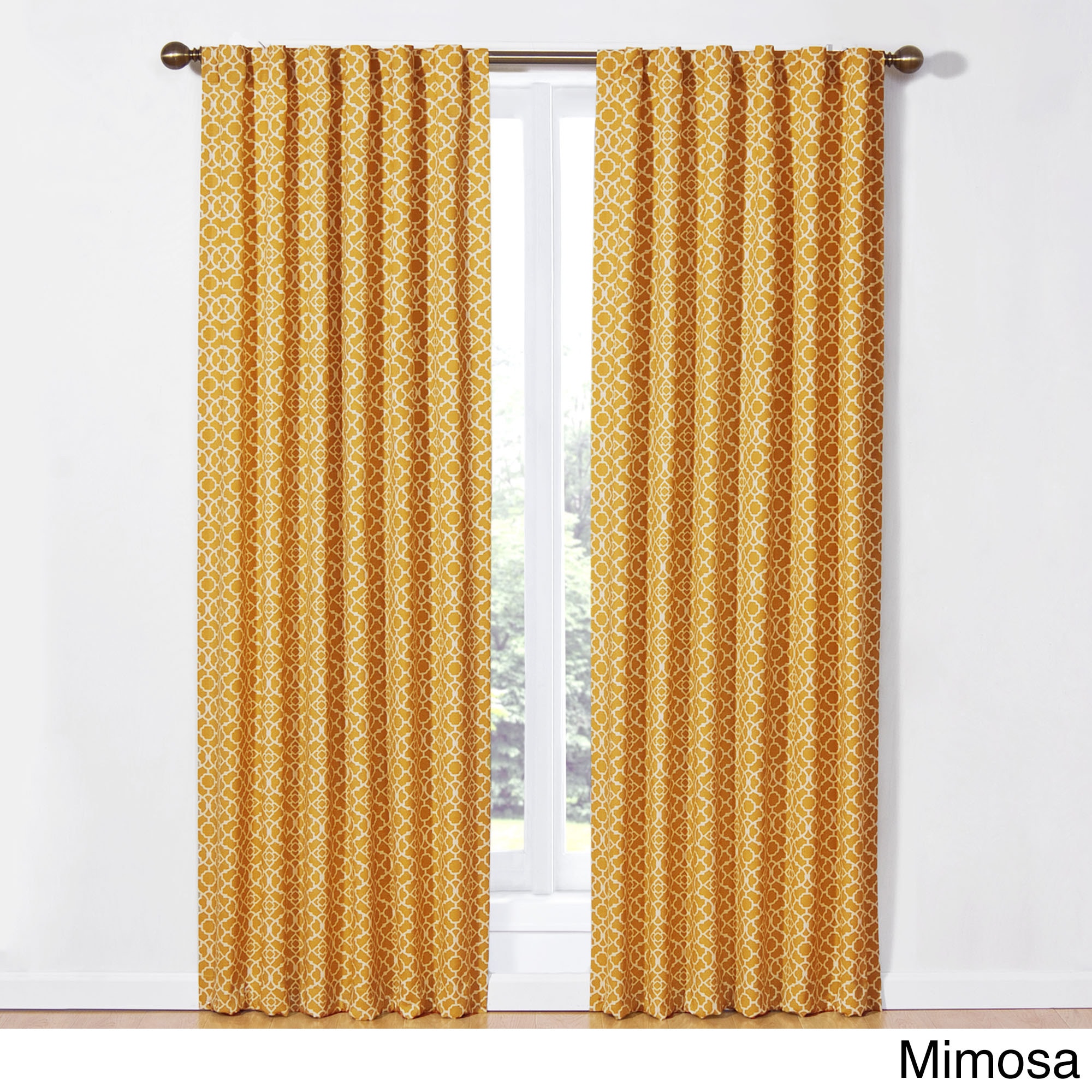 Shop Waverly Lovely Lattice Rod Pocket Curtain Panel With Tieback