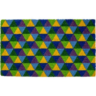 Entryways Triangles Non Slip Coir Doormat - Bed Bath & Beyond - 11003684