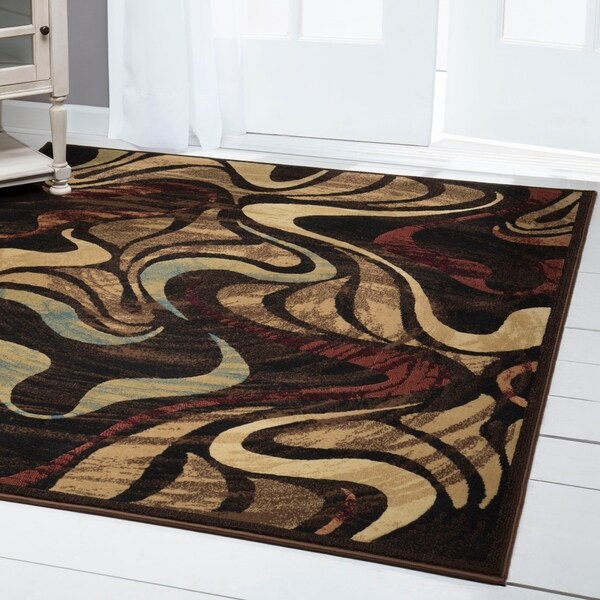 Home Dynamix Catalina Collection Black Machine Made Polypropylene Area Rug - 7'10 X 10'2