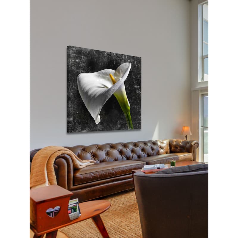Marmont Hill - White Callas by Aryai Painting Print on Canvas - Multi-Color