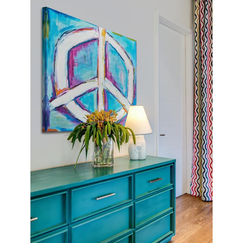 Marmont Hill - Bright Peace by Tori Campisi Painting Print on Canvas - Multi-Color