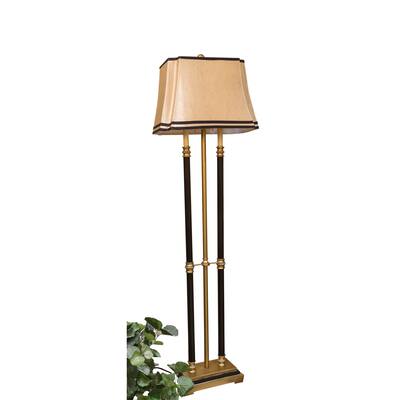 Bombay Outlet Gold Triple Pillar Faux Candle Floor Lamp