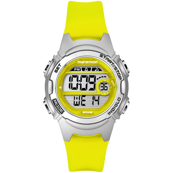 how to set time on timex marathon digital watch