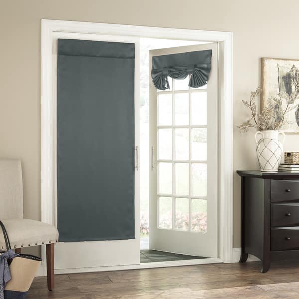 slide 2 of 12, Eclipse Tricia Room-Darkening Window Door Panel - 26X68