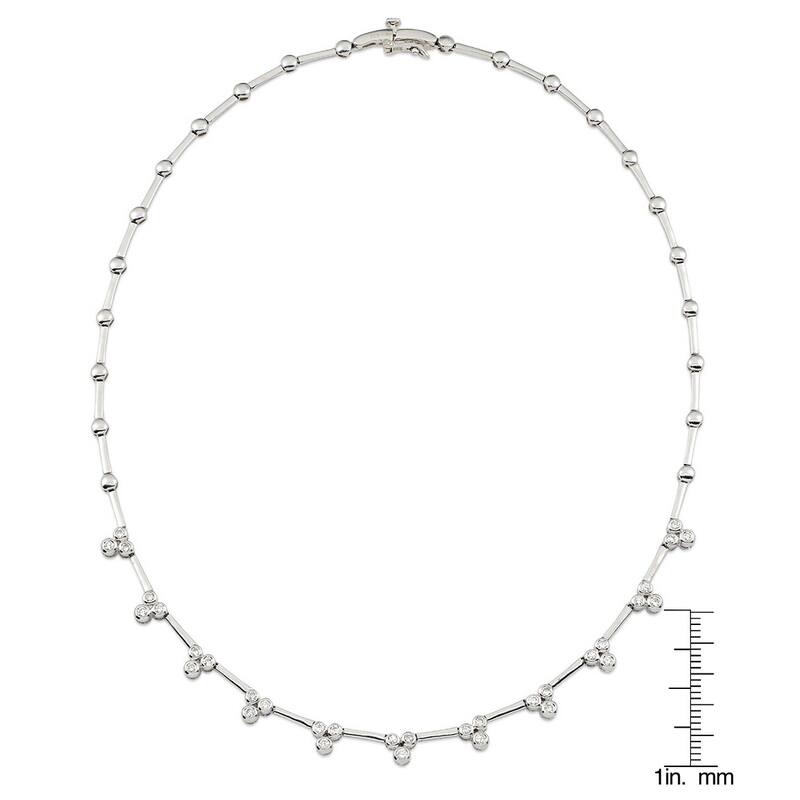 Kabella Luxe 14k White Gold 1 1/4ct TDW Diamond Necklace (G-H, SI1-SI2)