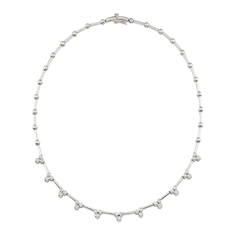 Kabella Luxe 14k White Gold 1 1/4ct TDW Diamond Necklace (G-H, SI1-SI2)