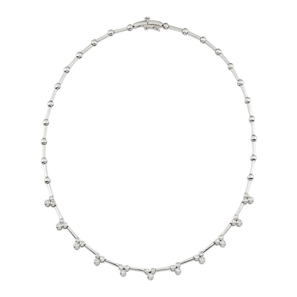 Kabella Luxe 14k White Gold 1 1/4ct TDW Diamond Necklace (G-H, SI1-SI2)