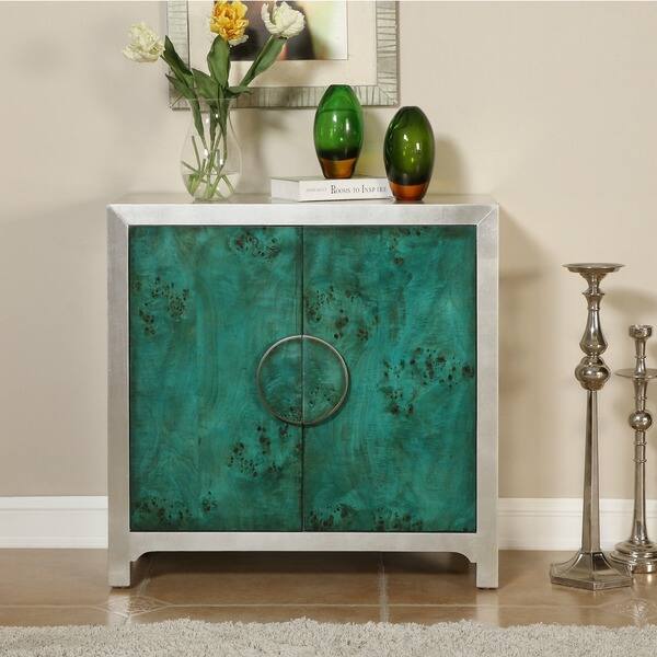 Shop Christopher Knight Home Emerald Isle Green Two Door Cabinet