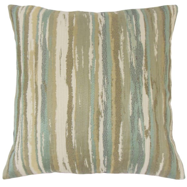 Shop Uchenna Stripes Pillow 18 Inch Down And Feather Filled Throw